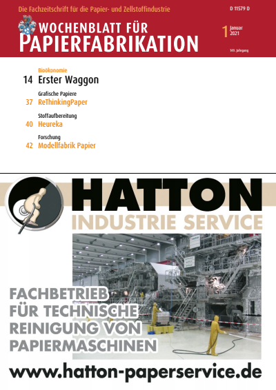Cover der Ausgabe: Wochenblatt für Papierfabrikation Jahrgang 149 (2021), Heft 1
