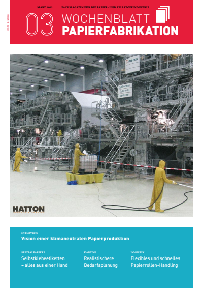 Cover of Volume: Wochenblatt für Papierfabrikation Volume 150 (2022), Edition 3