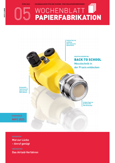 Cover der Ausgabe: Wochenblatt für Papierfabrikation Jahrgang 151 (2023), Heft 5