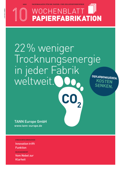 Cover der Ausgabe: Wochenblatt für Papierfabrikation Jahrgang 153 (2025), Heft 10
