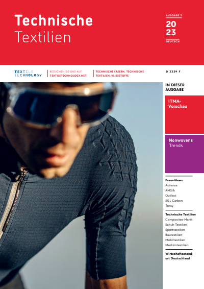 Cover der Ausgabe: Technische Textilien Jahrgang 66 (2023), Heft 3
