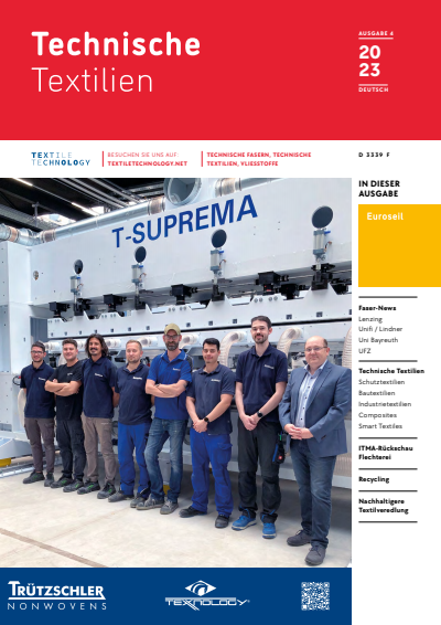 Cover der Ausgabe: Technische Textilien Jahrgang 66 (2023), Heft 4