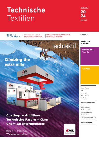 Cover der Ausgabe: Technische Textilien Jahrgang 67 (2024), Heft 2