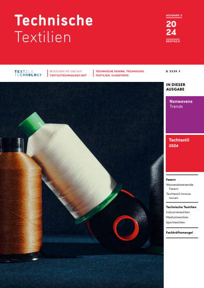 Cover der Ausgabe: Technische Textilien Jahrgang 67 (2024), Heft 3