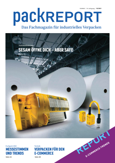 Cover der Ausgabe: packREPORT Jahrgang 53 (2021), Heft 10