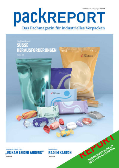 Cover der Ausgabe: packREPORT Jahrgang 53 (2021), Heft 12