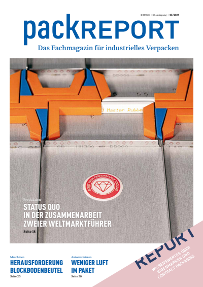 Cover der Ausgabe: packREPORT Jahrgang 53 (2021), Heft 5