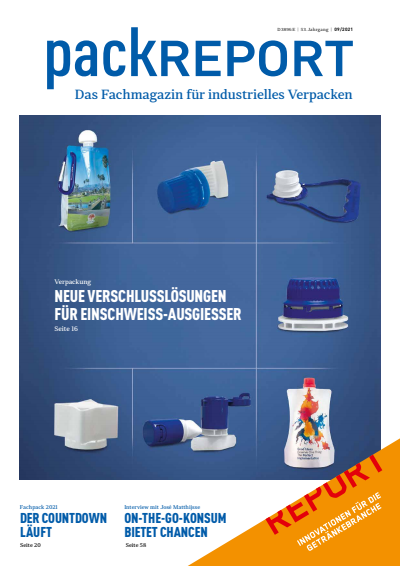 Cover der Ausgabe: packREPORT Jahrgang 53 (2021), Heft 9
