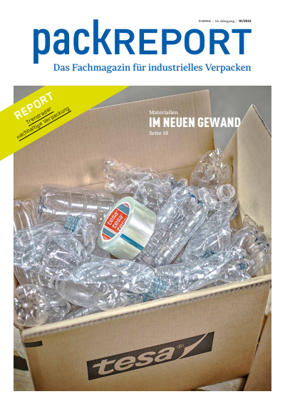 Cover der Ausgabe: packREPORT Jahrgang 54 (2022), Heft 10