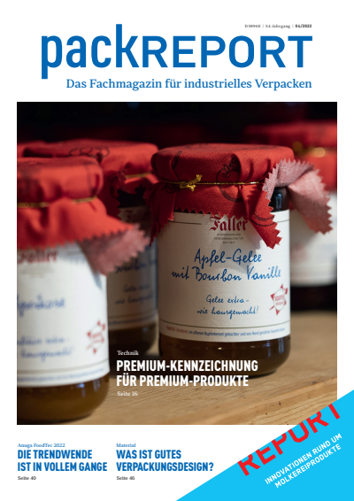 Cover der Ausgabe: packREPORT Jahrgang 54 (2022), Heft 4