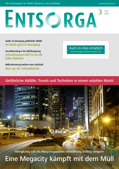 Cover der Ausgabe: ENTSORGA-Magazin Jahrgang 40 (2021), Heft 3