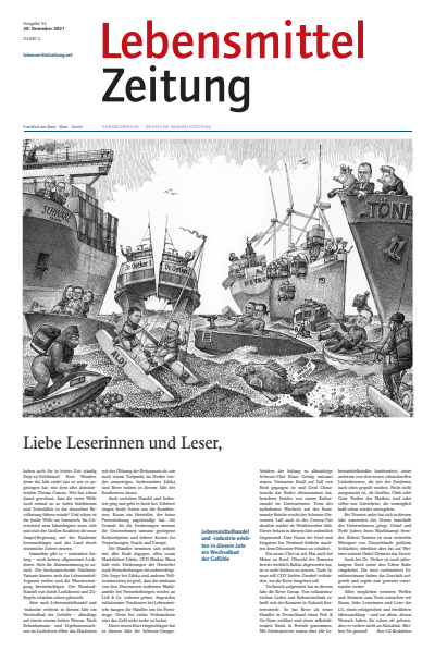 Cover der Ausgabe: Lebensmittel Zeitung Jahrgang 73 (2021), Heft 52