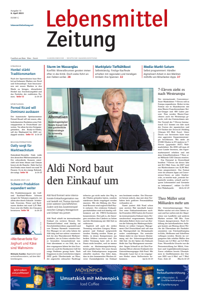 Cover der Ausgabe: Lebensmittel Zeitung Jahrgang 75 (2023), Heft 14