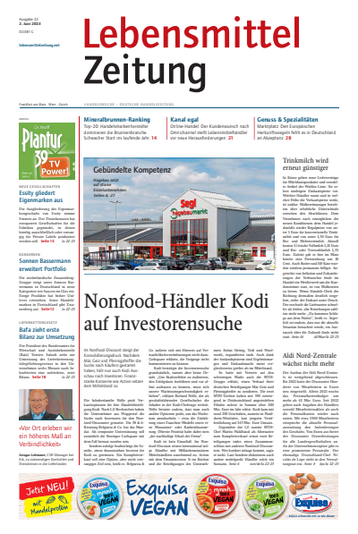 Cover der Ausgabe: Lebensmittel Zeitung Jahrgang 75 (2023), Heft 22