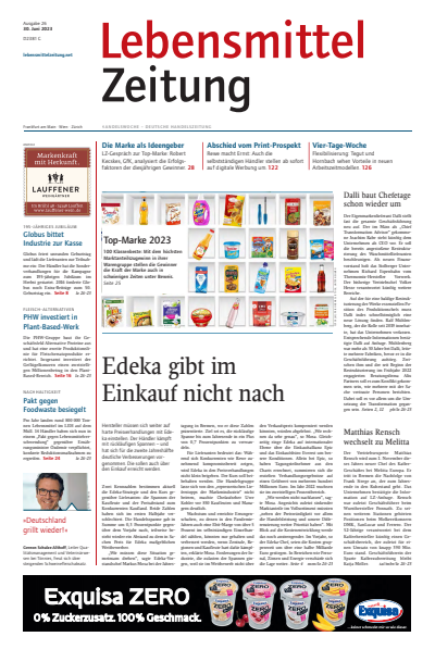 Cover der Ausgabe: Lebensmittel Zeitung Jahrgang 75 (2023), Heft 26