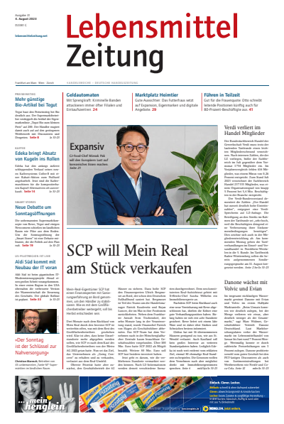 Cover der Ausgabe: Lebensmittel Zeitung Jahrgang 75 (2023), Heft 31