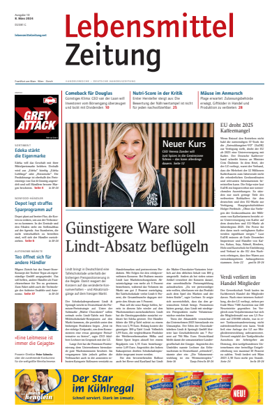 Cover der Ausgabe: Lebensmittel Zeitung Jahrgang 76 (2024), Heft 10