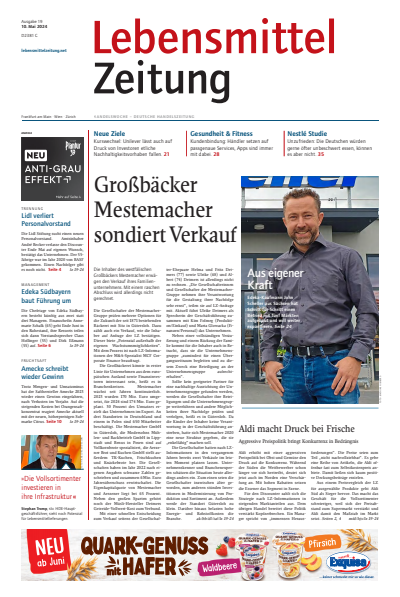 Cover der Ausgabe: Lebensmittel Zeitung Jahrgang 76 (2024), Heft 19