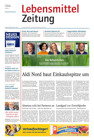 Cover der Ausgabe: Lebensmittel Zeitung Jahrgang 76 (2024), Heft 23