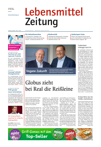 Cover der Ausgabe: Lebensmittel Zeitung Jahrgang 76 (2024), Heft 28