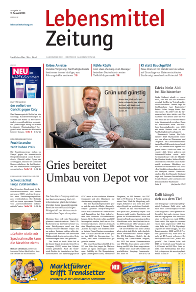 Cover der Ausgabe: Lebensmittel Zeitung Jahrgang 76 (2024), Heft 32