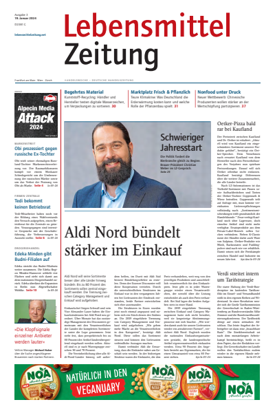 Cover der Ausgabe: Lebensmittel Zeitung Jahrgang 76 (2024), Heft 3