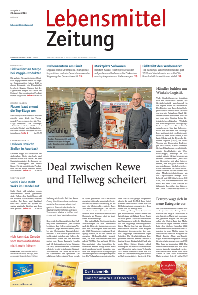 Cover der Ausgabe: Lebensmittel Zeitung Jahrgang 76 (2024), Heft 4