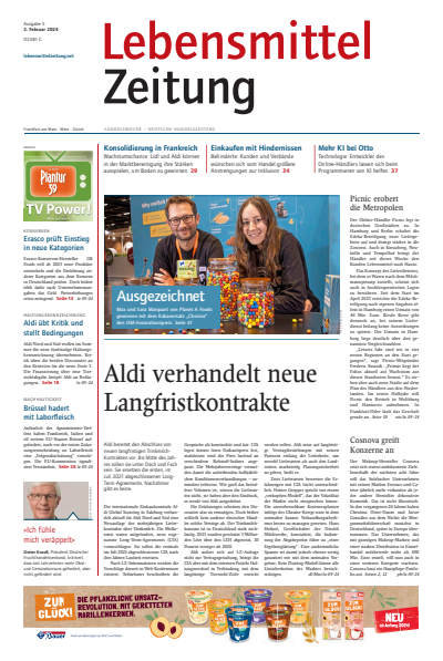 Cover der Ausgabe: Lebensmittel Zeitung Jahrgang 76 (2024), Heft 5