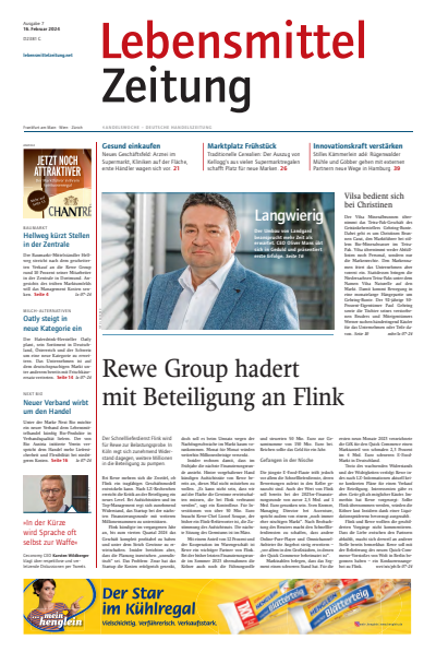 Cover der Ausgabe: Lebensmittel Zeitung Jahrgang 76 (2024), Heft 7