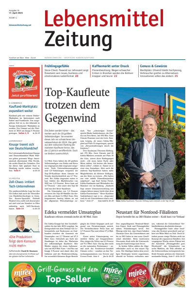 Cover der Ausgabe: Lebensmittel Zeitung Jahrgang 77 (2025), Heft 16