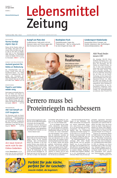 Cover der Ausgabe: Lebensmittel Zeitung Jahrgang 77 (2025), Heft 17