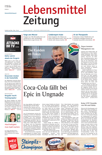 Cover der Ausgabe: Lebensmittel Zeitung Jahrgang 77 (2025), Heft 28