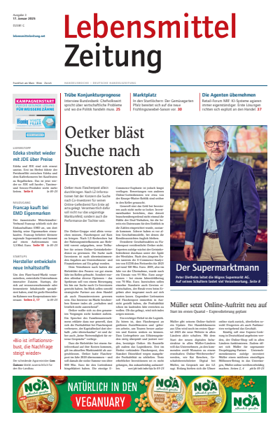 Cover der Ausgabe: Lebensmittel Zeitung Jahrgang 77 (2025), Heft 3