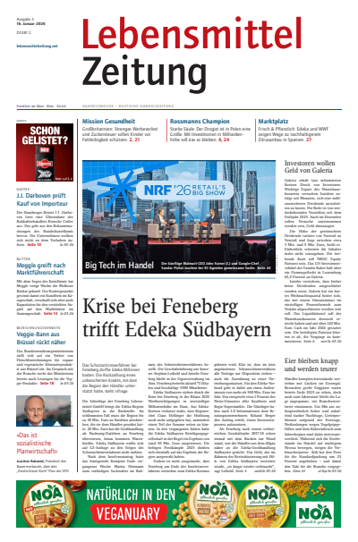 Cover der Ausgabe: Lebensmittel Zeitung Jahrgang 78 (2026), Heft 3