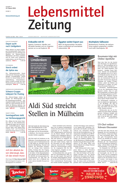 Cover der Ausgabe: Lebensmittel Zeitung Jahrgang 78 (2026), Heft 4