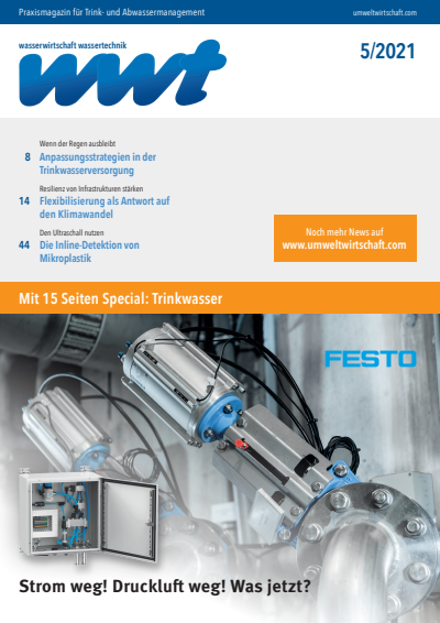 Cover der Ausgabe: wwt Wasserwirtschaft Wassertechnik Jahrgang 70 (2021), Heft 5