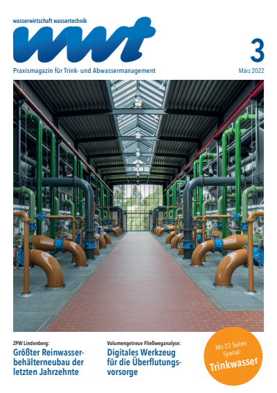 Cover of Volume: wwt Wasserwirtschaft Wassertechnik Volume 71 (2022), Edition 3