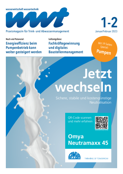 Cover of Volume: wwt Wasserwirtschaft Wassertechnik Volume 72 (2023), Edition 1-2
