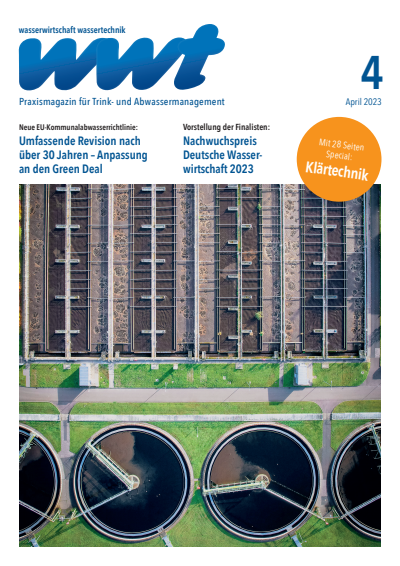 Cover of Volume: wwt Wasserwirtschaft Wassertechnik Volume 72 (2023), Edition 4