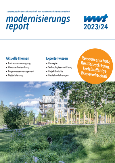 Cover of Volume: wwt Wasserwirtschaft Wassertechnik Volume 72 (2023), Edition Modernisierungsreport