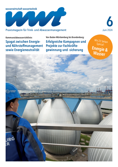 Cover of Volume: wwt Wasserwirtschaft Wassertechnik Volume 73 (2024), Edition 6