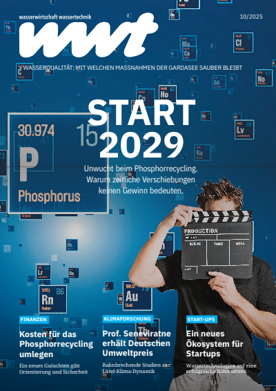 Cover der Ausgabe: wwt Wasserwirtschaft Wassertechnik Jahrgang 74 (2025), Heft 10