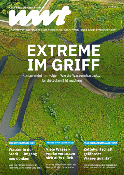 Cover of Volume: wwt Wasserwirtschaft Wassertechnik Volume 74 (2025), Edition 11-12