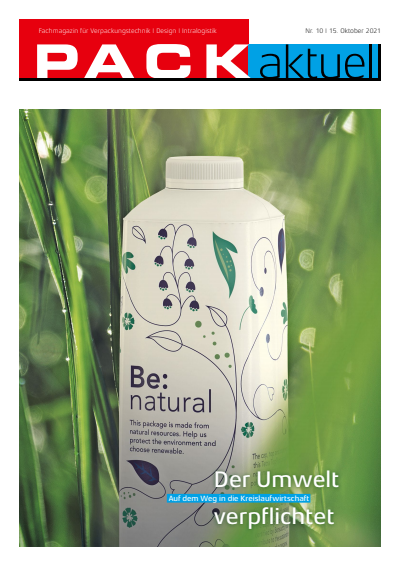 Cover der Ausgabe: PACKaktuell Jahrgang 38 (2021), Heft 10