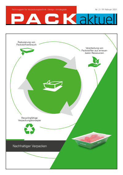 Cover der Ausgabe: PACKaktuell Jahrgang 38 (2021), Heft 2