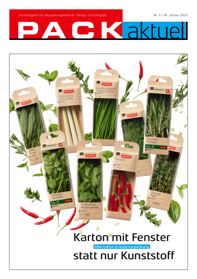 Cover der Ausgabe: PACKaktuell Jahrgang 39 (2022), Heft 1