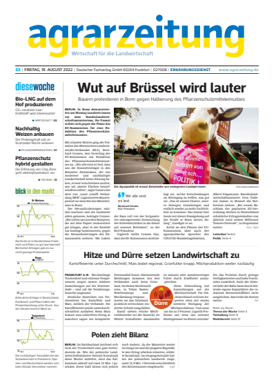 Cover of Volume: agrarzeitung Volume 77 (2022), Edition 33