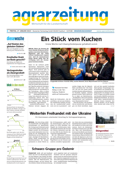 Cover of Volume: agrarzeitung Volume 78 (2023), Edition 4