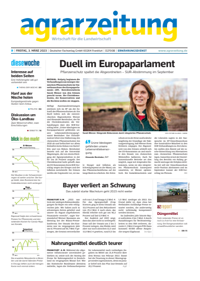 Cover of Volume: agrarzeitung Volume 78 (2023), Edition 9