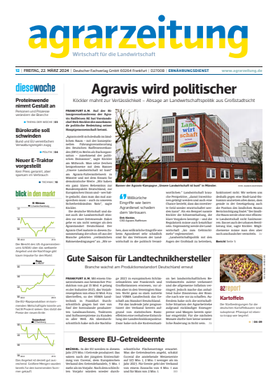 Cover of Volume: agrarzeitung Volume 79 (2024), Edition 12